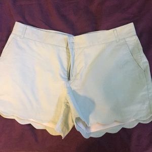 SALE💚Mint Green Lauren James Scalloped Hem Shorts